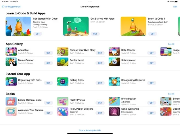 Swift Playgrounds screenshot 2 of 2