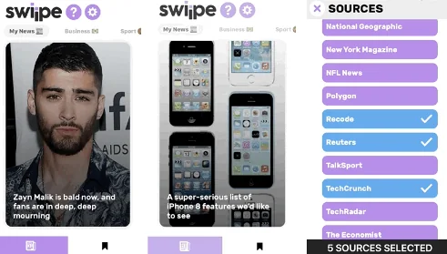 Swiipe News screenshot 1 of 4