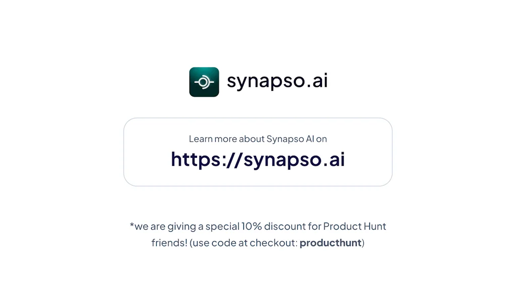 Synapso.AI screenshot 7 of 7