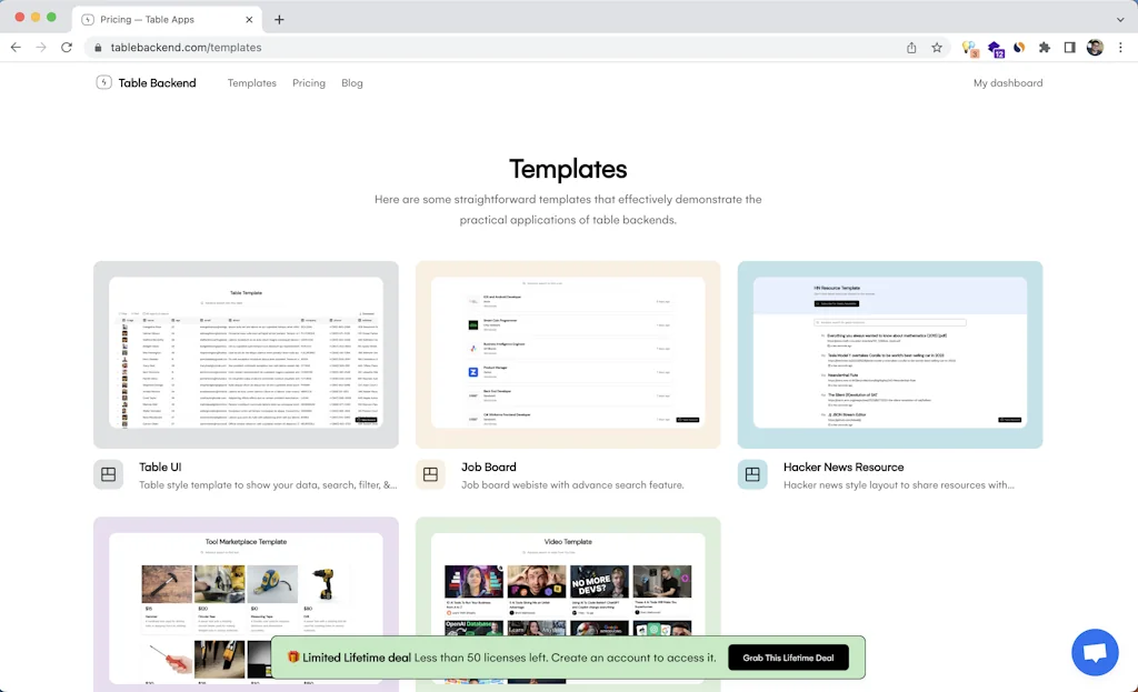 Table Backend screenshot 6 of 11