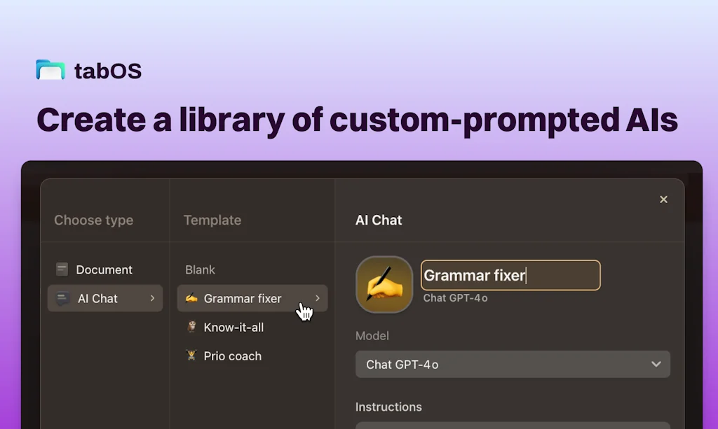 tabOS screenshot 4 of 7