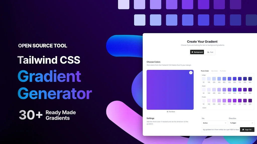 Tailwind CSS Gradient Generator screenshot 2 of 5