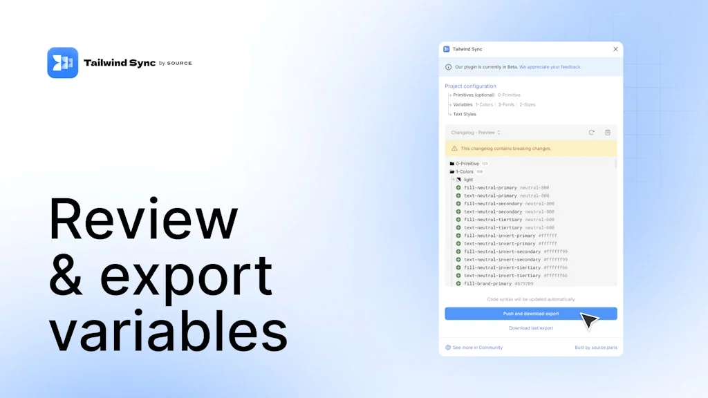Tailwind Sync screenshot 3 of 4