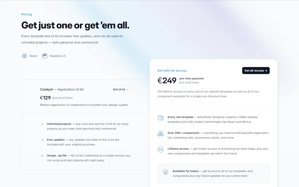 Tailwind UI screenshot 4 of 4