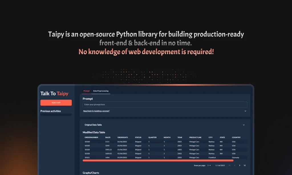 Taipy screenshot 2 of 3