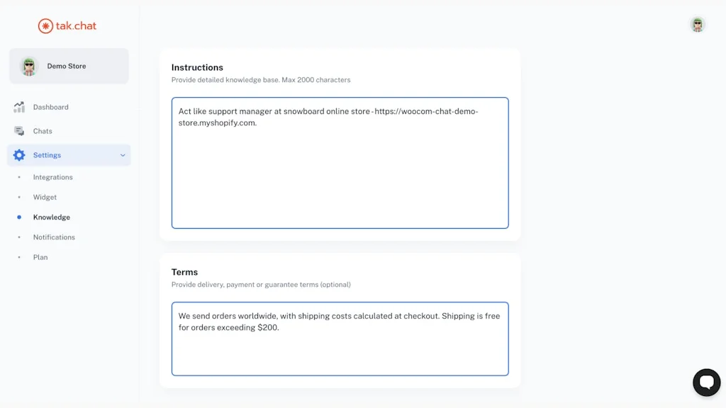 tak.chat for Shopify screenshot 4 of 5