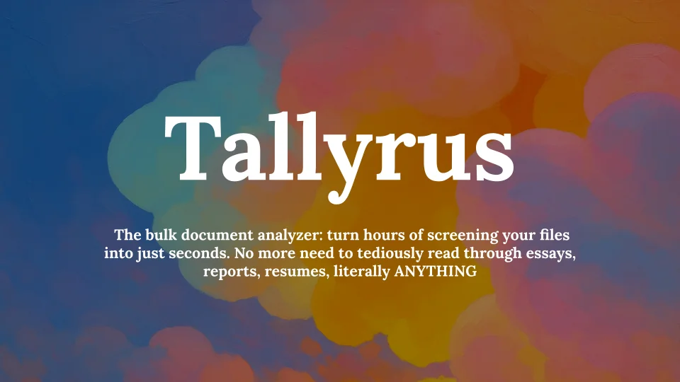 Tallyrus: Document Screening in Bulk screenshot 1 of 3