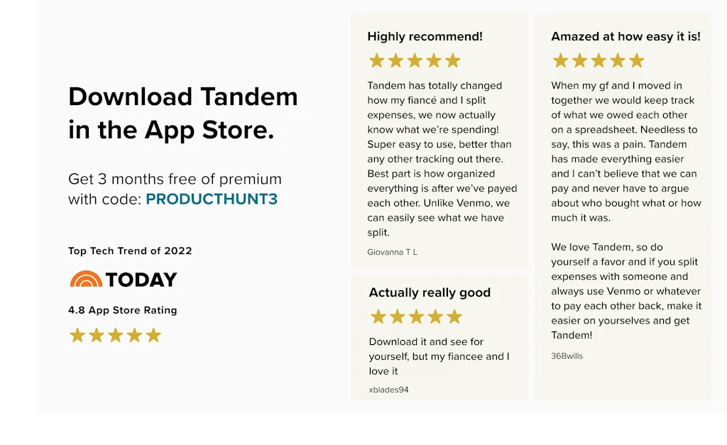 Tandem - Expense Sharing screenshot 6 of 6