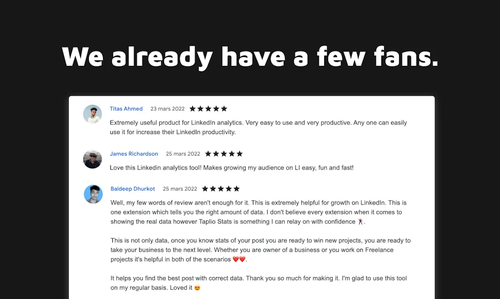Taplio Stats for LinkedIn screenshot 5 of 6