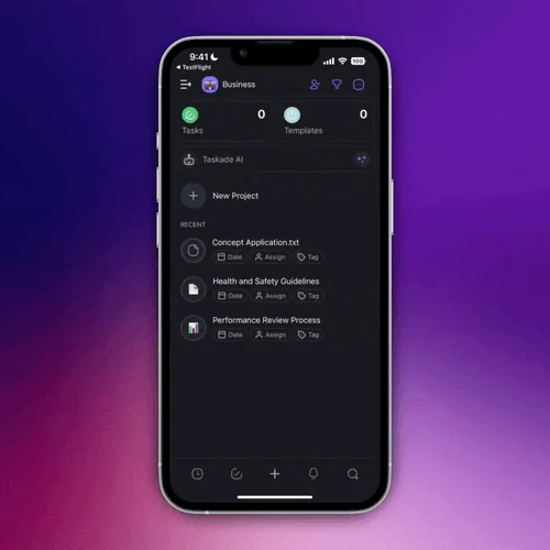 Taskade AI Mobile: Supercharge Workflows screenshot 3 of 5