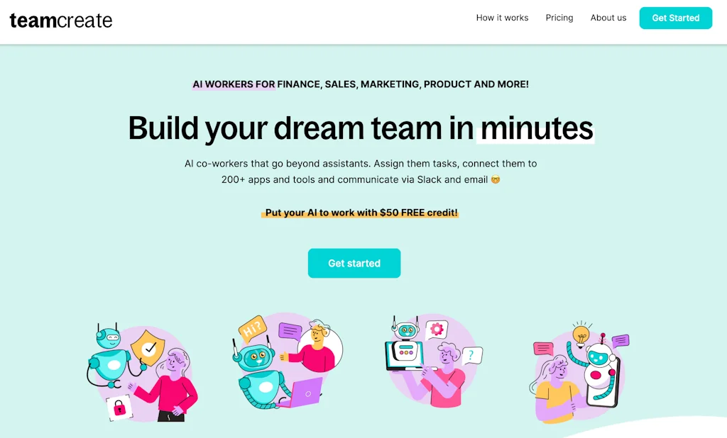 TeamCreate.ai screenshot 1 of 4