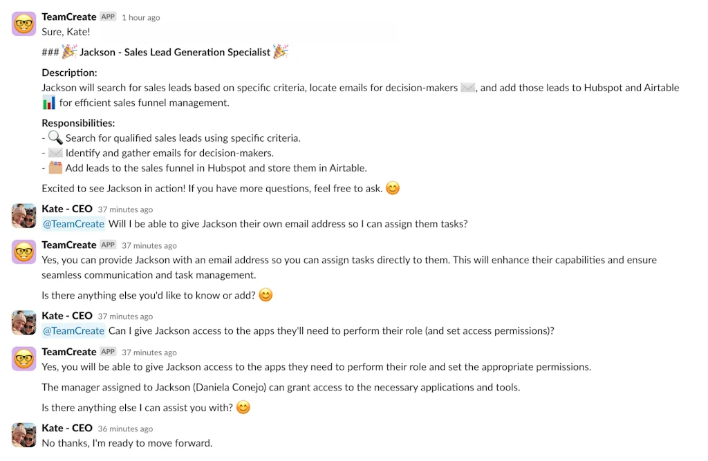 TeamCreate.ai screenshot 2 of 4