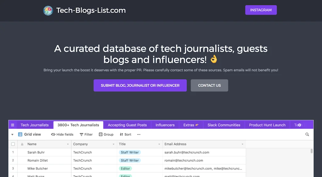 Tech Blogs List screenshot 3 of 3