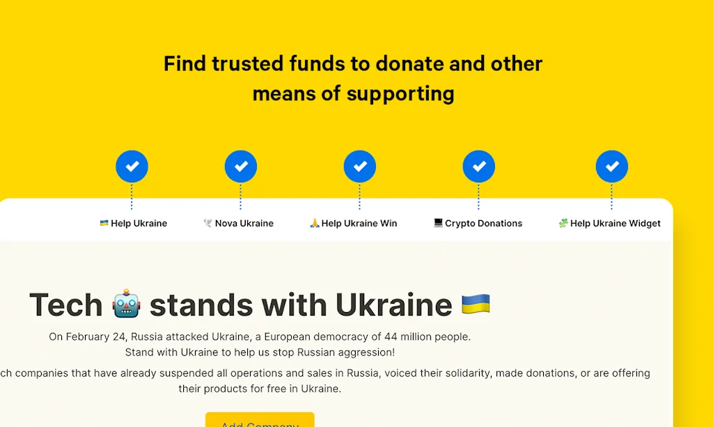 Tech Stands With Ukraine screenshot 4 of 4