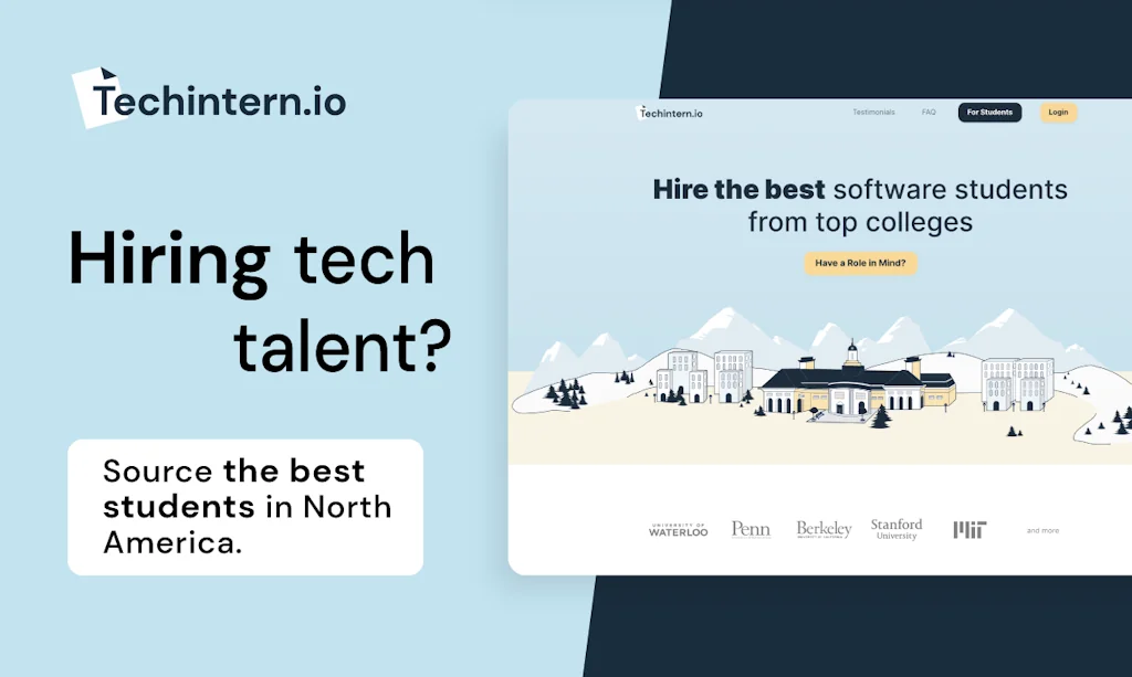 Techintern.io screenshot 1 of 4