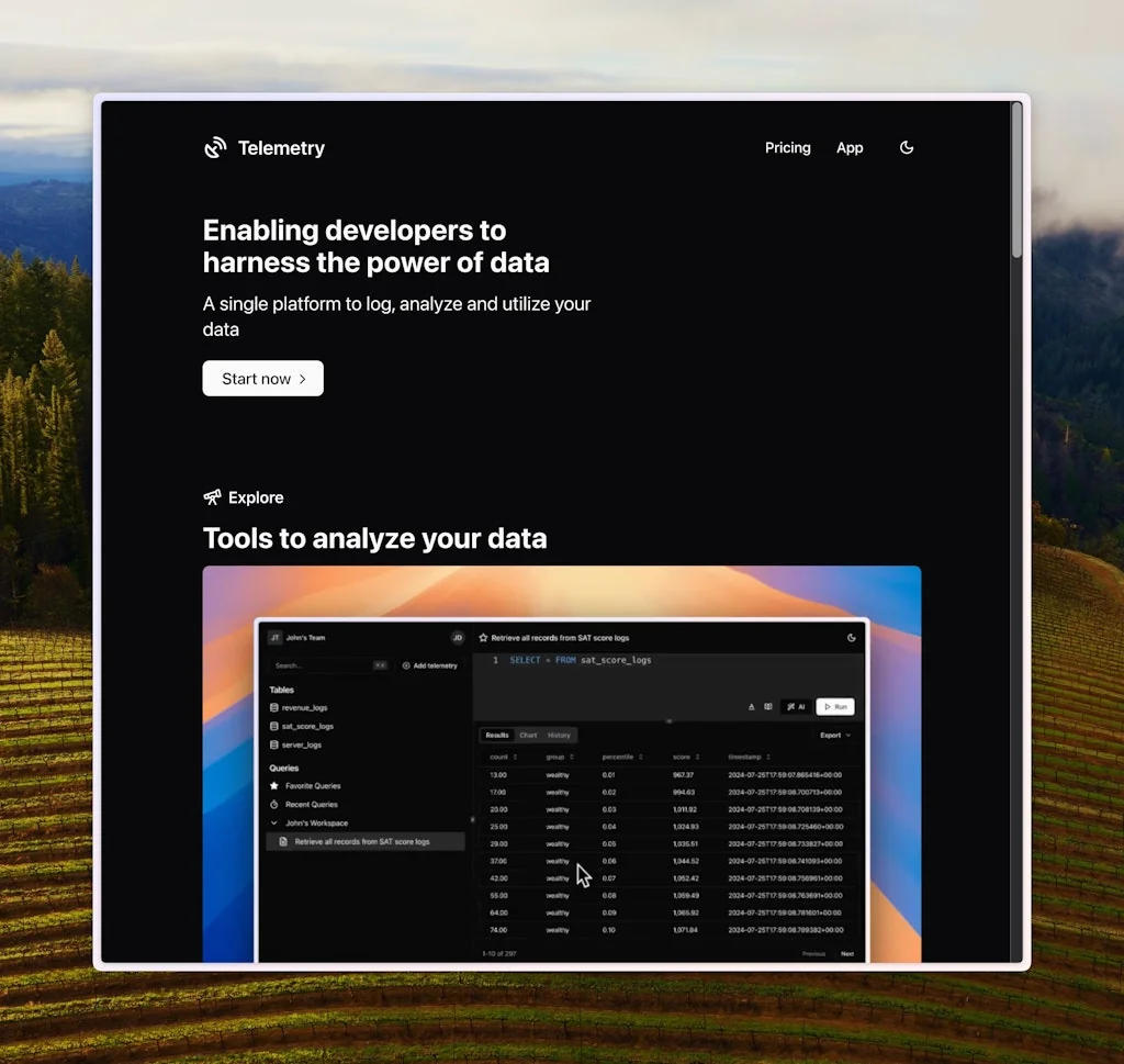 Telemetry screenshot 1 of 6