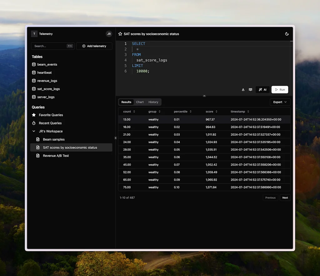 Telemetry screenshot 4 of 6