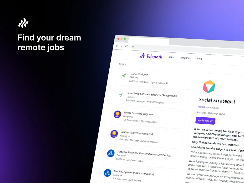 Telepath screenshot 2 of 3