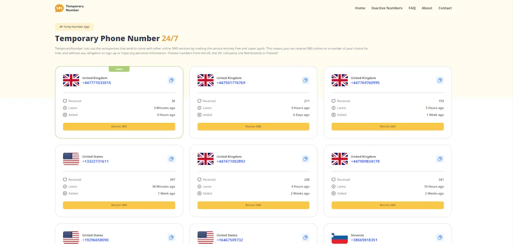 Temporary Number - Fake Phone Number screenshot 3 of 4