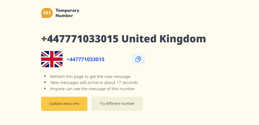 Temporary Number - Fake Phone Number screenshot 4 of 4