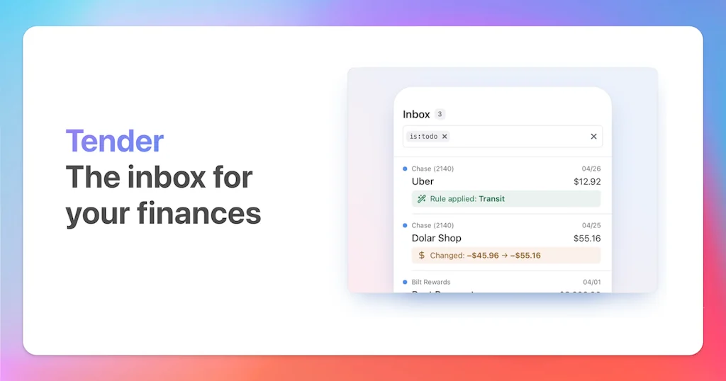 Tender screenshot 1 of 5