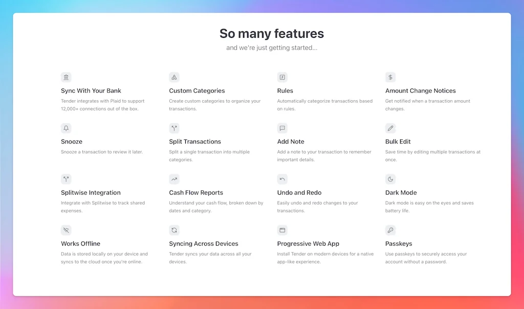 Tender screenshot 5 of 5