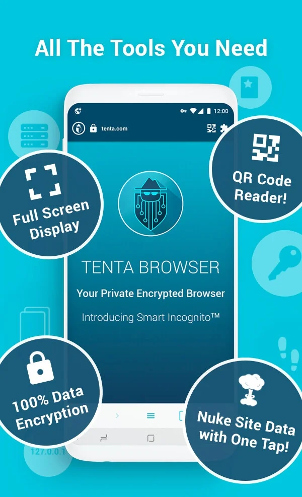 Tenta VPN Browser + Ad Blocker and Downloader screenshot 1 of 6