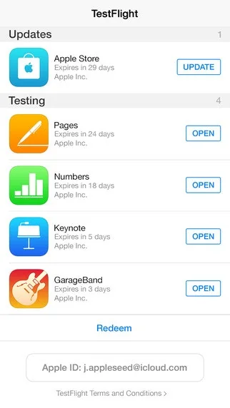 TestFlight (iOS app) screenshot 5 of 5