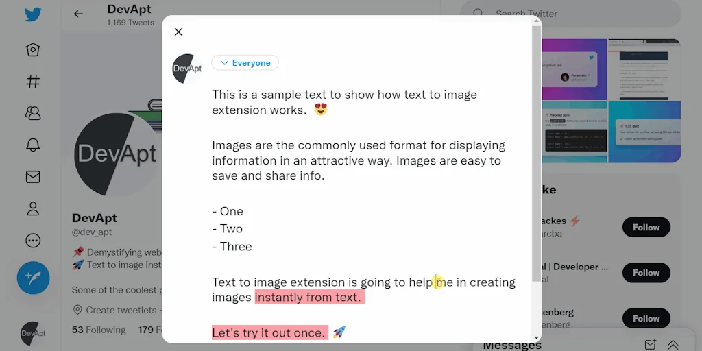 Text to image screenshot 4 of 7