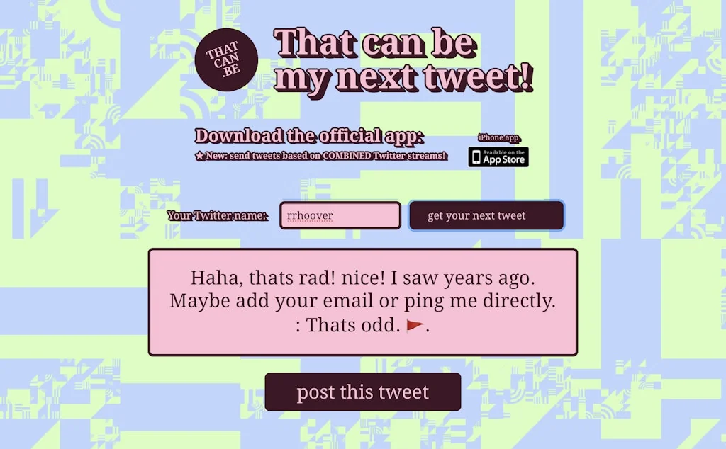 That can be my next tweet screenshot 2 of 2