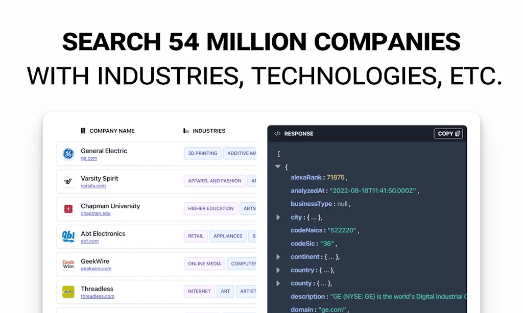 The Companies API screenshot 3 of 6