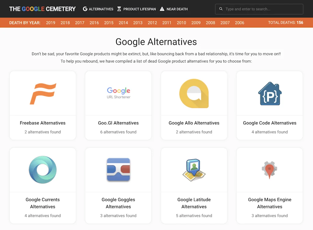 The Google Cemetery screenshot 3 of 5