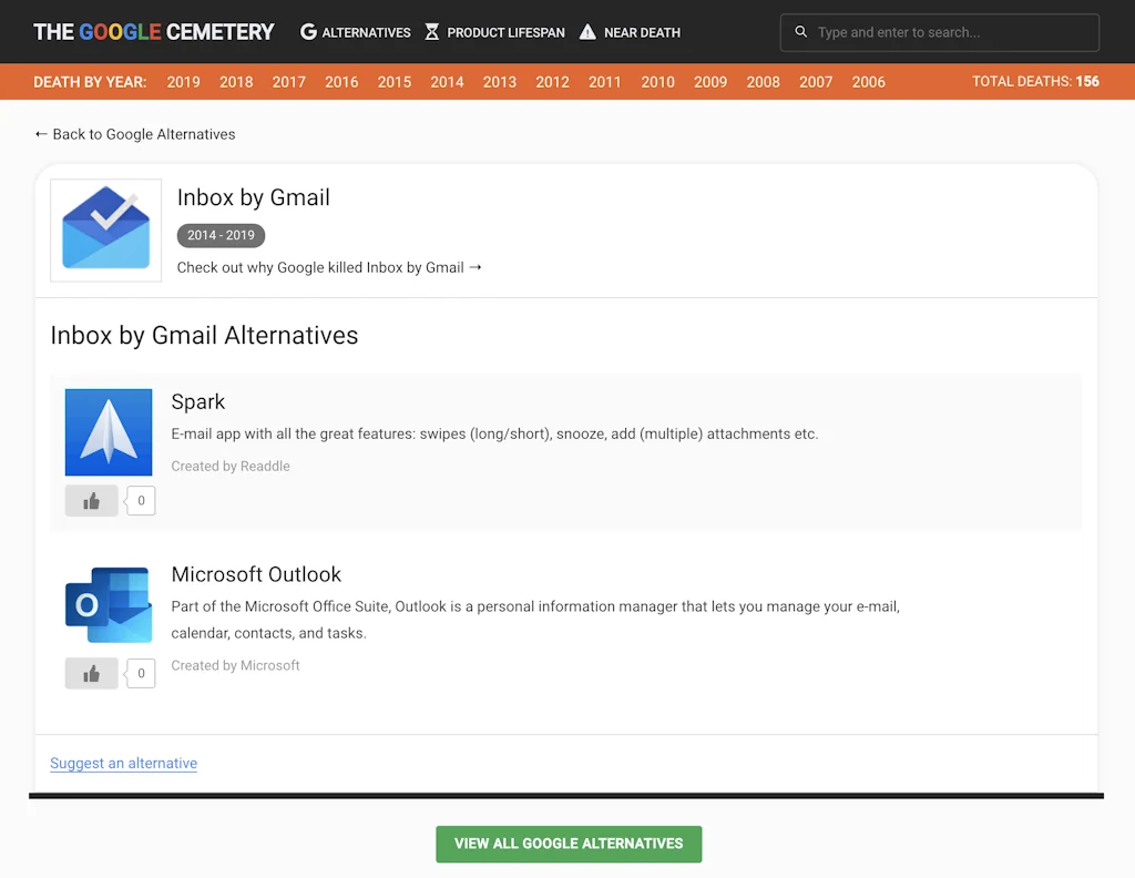 The Google Cemetery screenshot 4 of 5