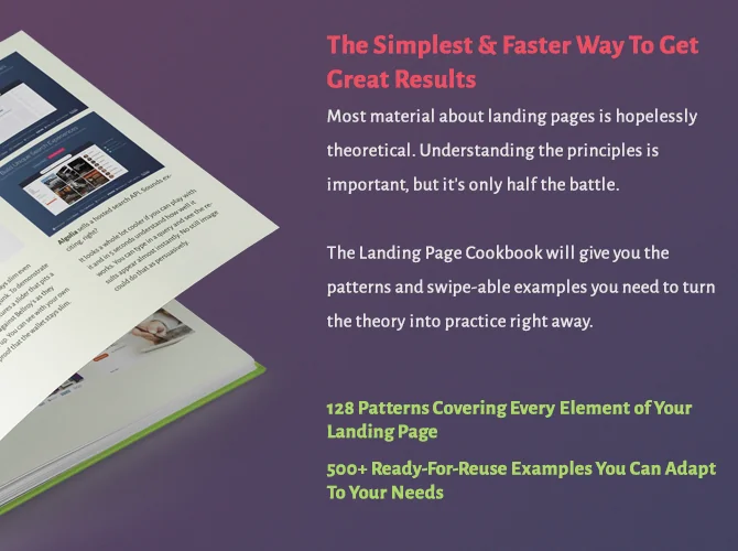 The Landing Page Cookbook screenshot 2 of 5
