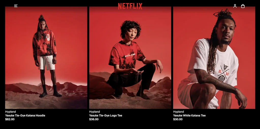 The Official Netflix Merch Shop screenshot 2 of 5