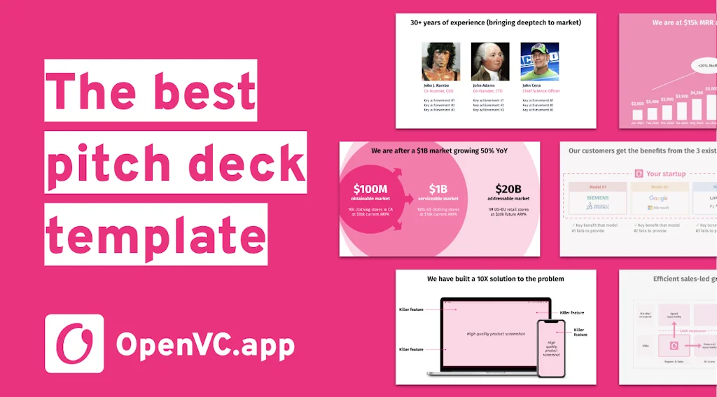 The OpenVC Pitch Deck Template for Free screenshot 1 of 5