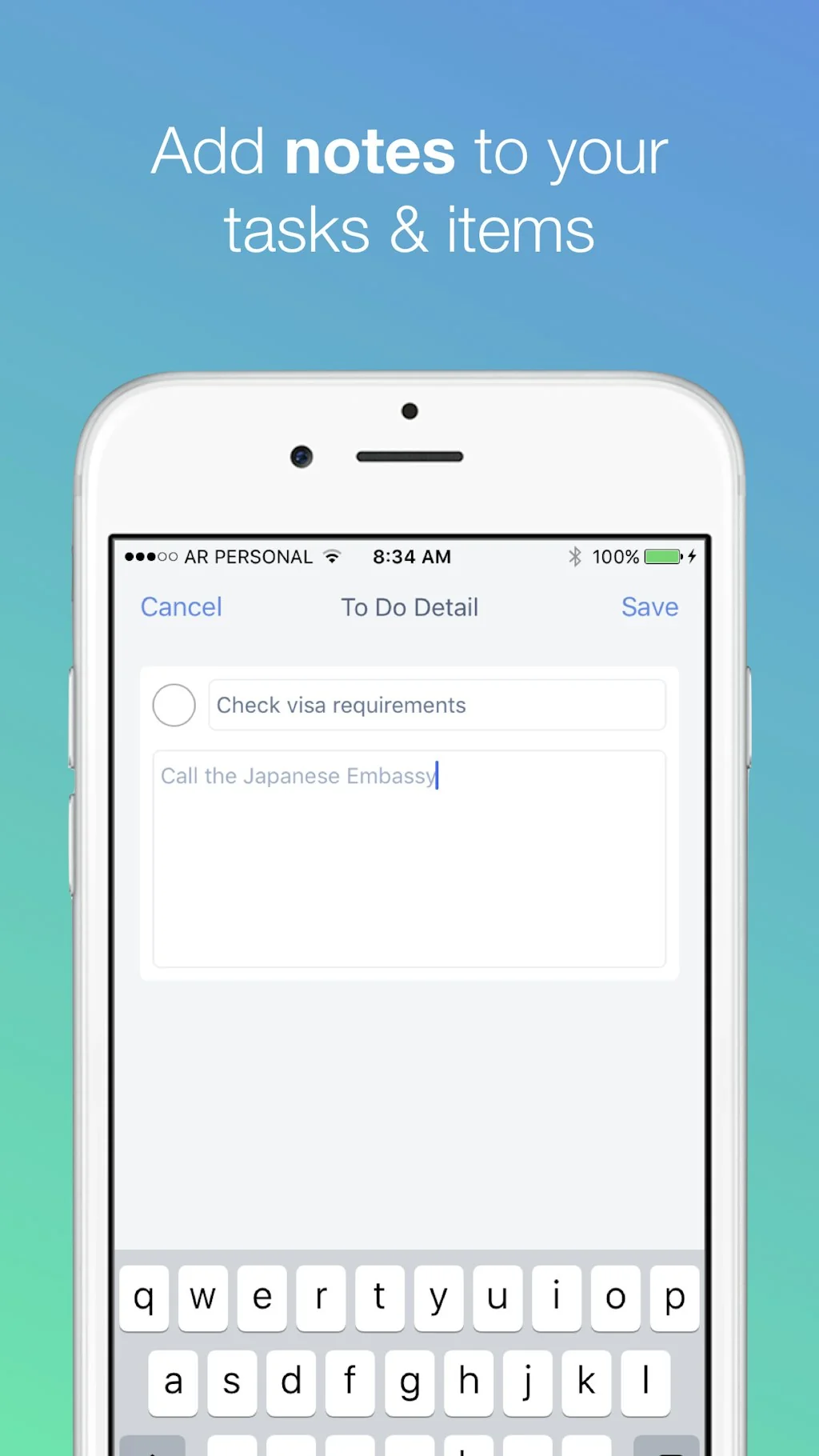 The Packing List for iOS screenshot 1 of 5