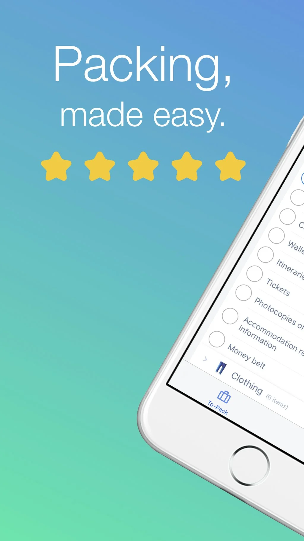 The Packing List for iOS screenshot 5 of 5