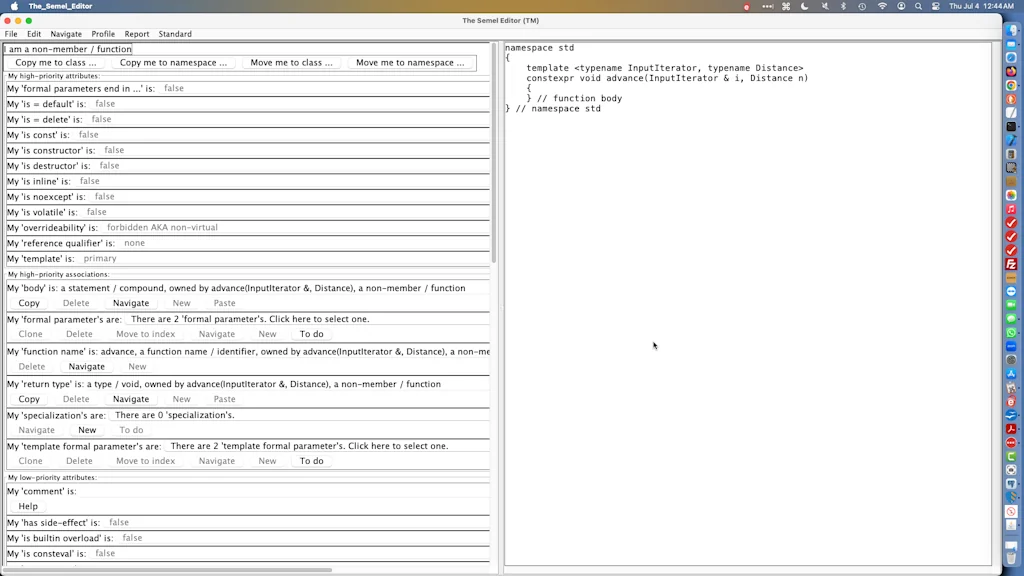 The Semel Editor (TM) screenshot 2 of 2