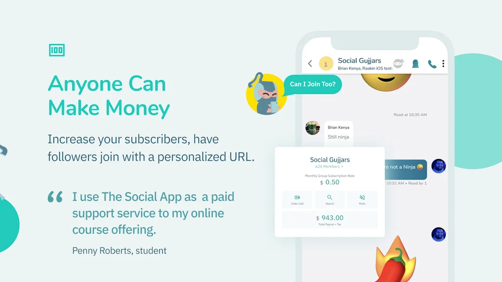 The Social App - Paid Group Chat screenshot 5 of 6