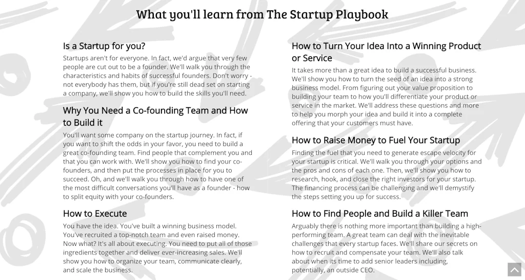 The Startup Playbook screenshot 3 of 4