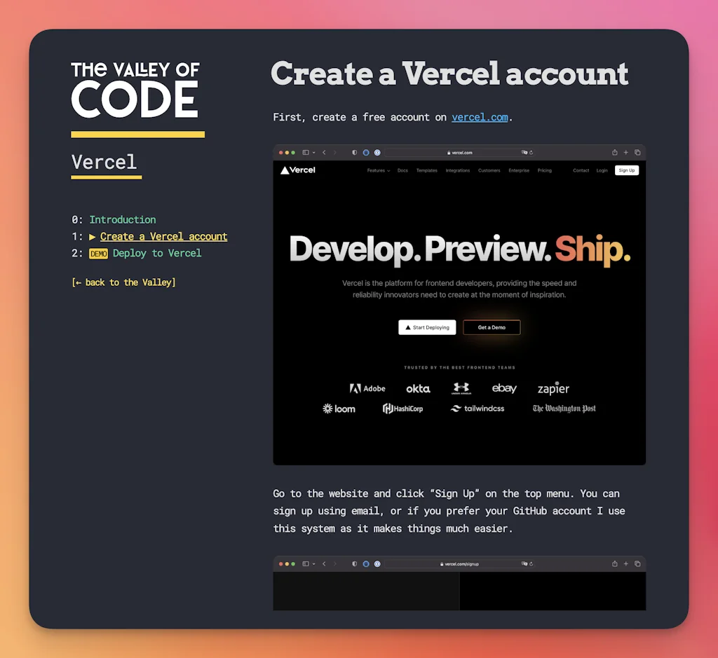 The Valley of Code screenshot 2 of 3