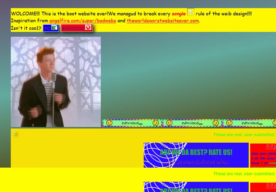 The Worst Website Ever, WWE2 screenshot 4 of 10