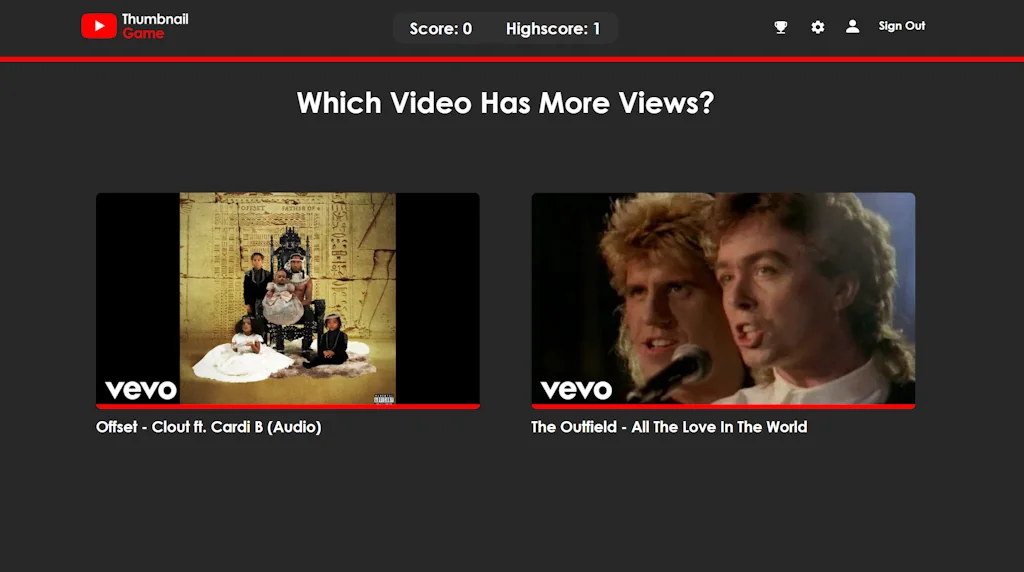 The YouTube Thumbnail Game screenshot 3 of 3