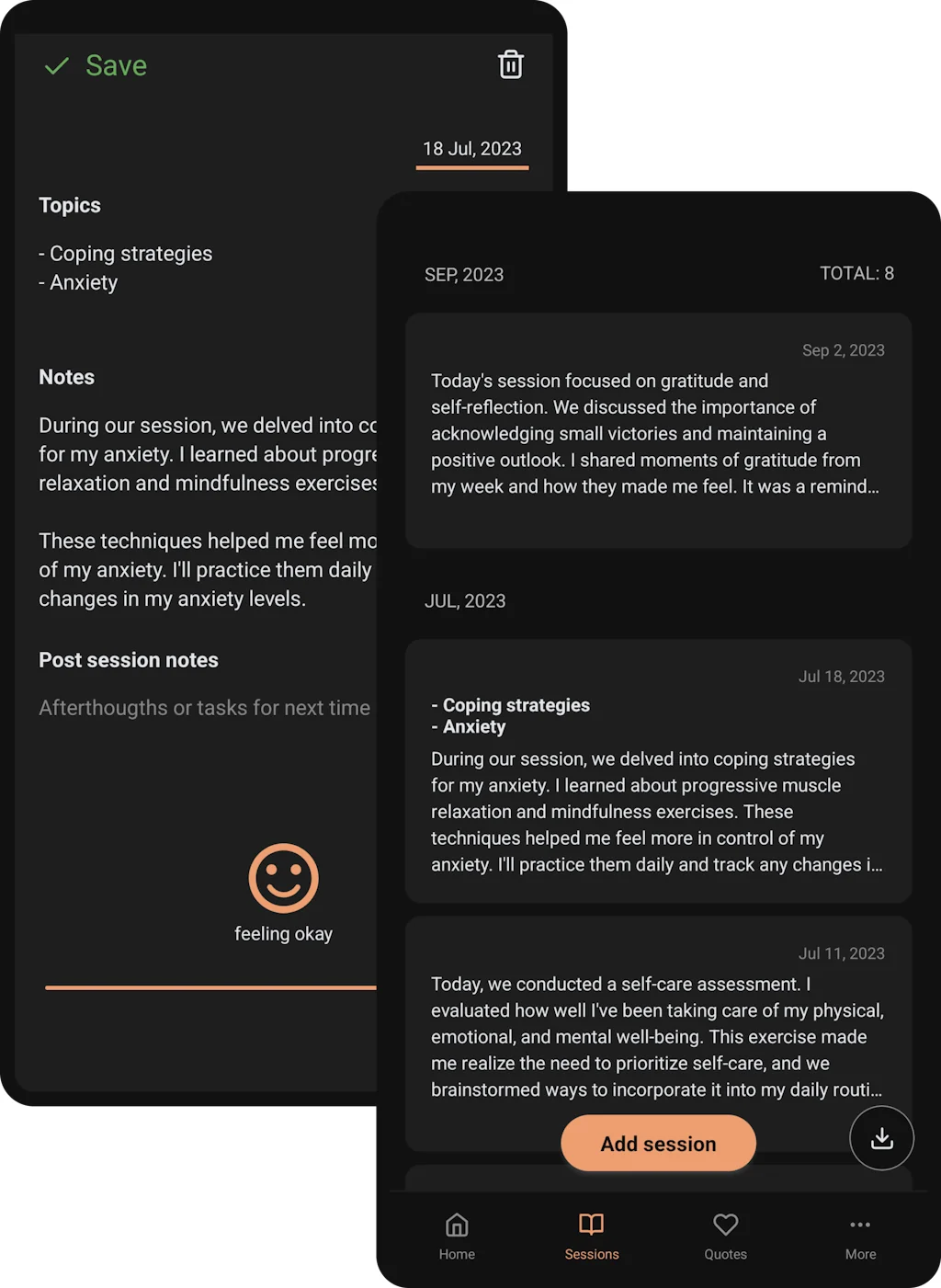 Therapeze screenshot 3 of 3