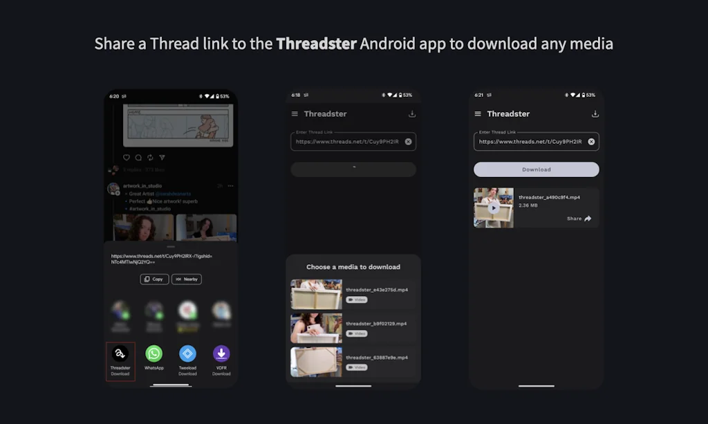 Threads Video Downloader - Shortcut screenshot 4 of 6