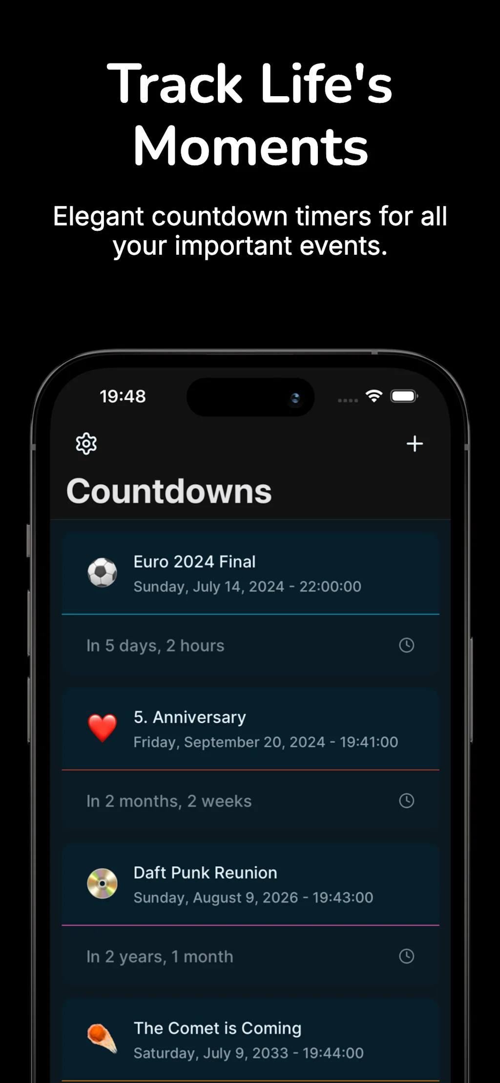 Tickr: Event Countdown screenshot 1 of 4