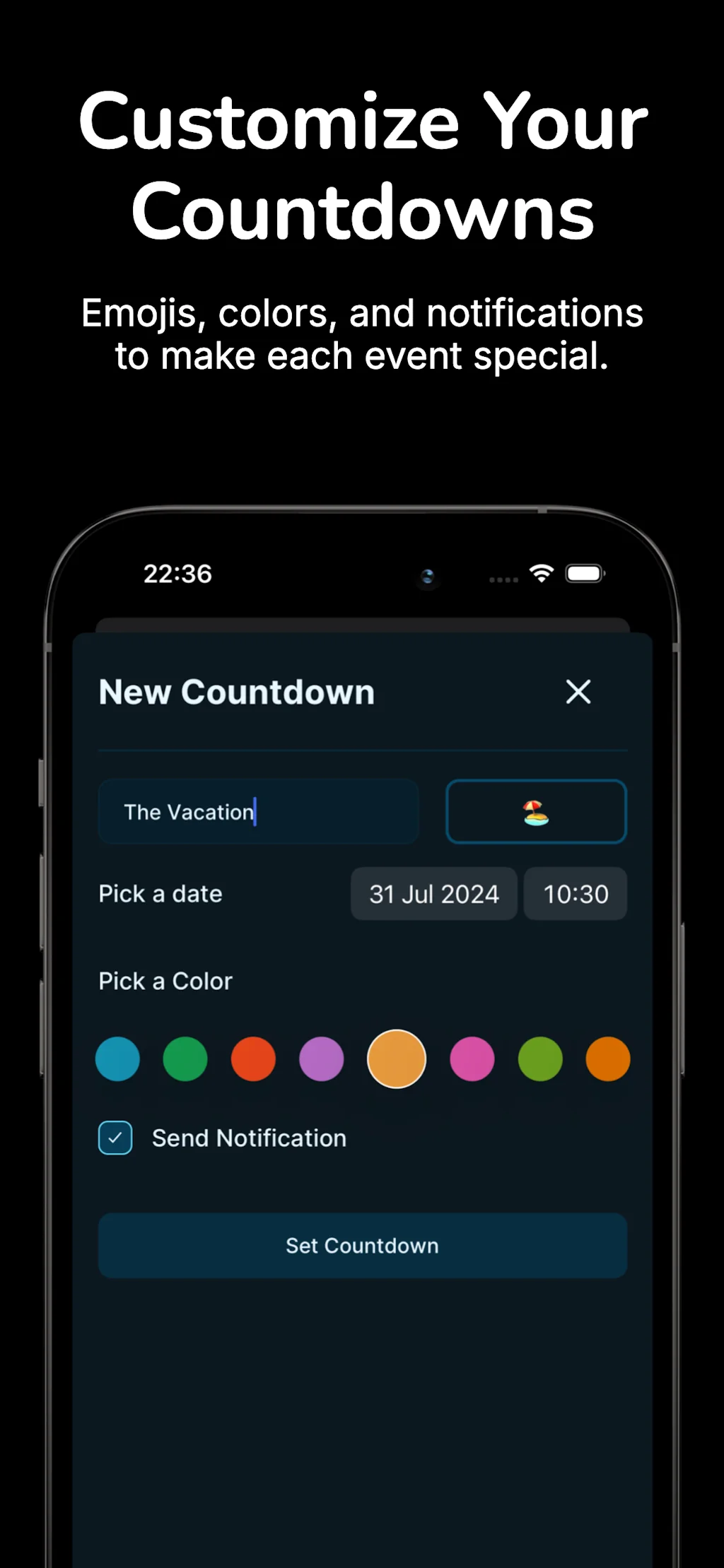 Tickr: Event Countdown screenshot 2 of 4