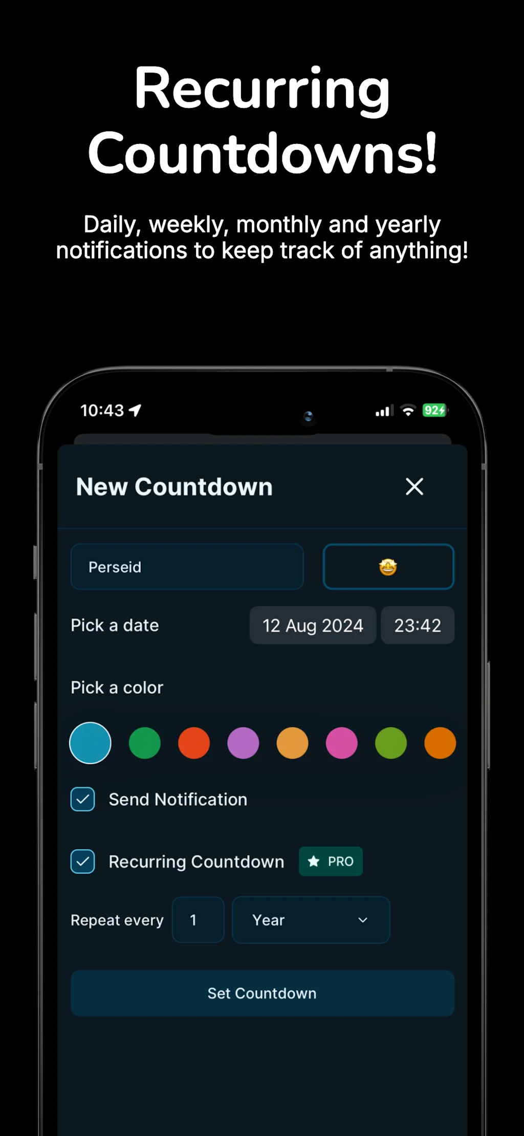 Tickr: Event Countdown screenshot 4 of 4