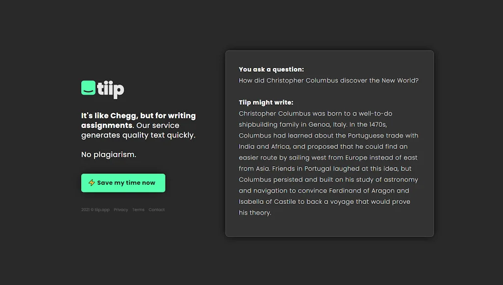 Tiip.app screenshot 1 of 3